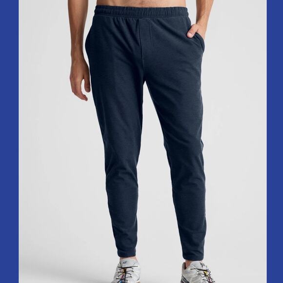 Beyond Yoga Spacedye Take It Easy Mens Navy Pants NWT